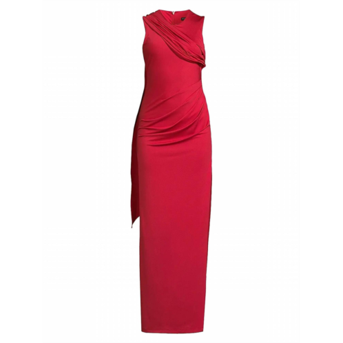 Black Halo aruna maxi dress in ruby red