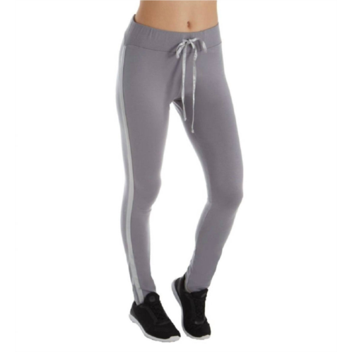 PJ Harlow tatum french terry legging rib waistband in dark silver