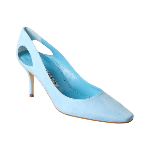 Manolo Blahnik toplaca 70 suede pump