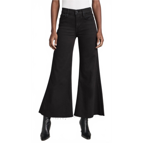 FRAME le palazzo crop jean in black