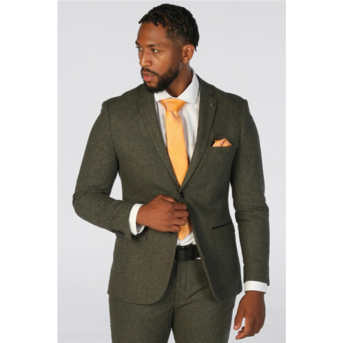 Paul Andrew blazer wool blend tweed sport coat tailored fit