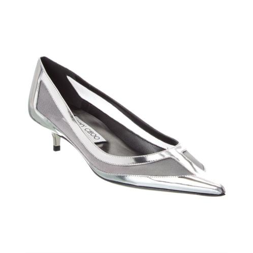 Jimmy Choo amelia mesh & leather pump