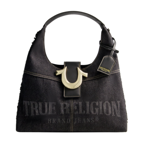 True Religion frayed denim hobo