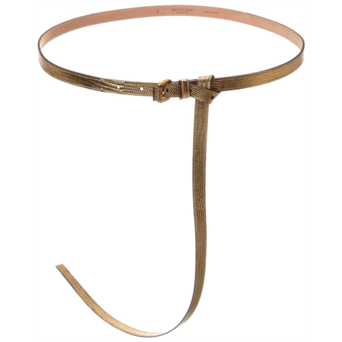 Michael Kors Collection carolyn lizard-embossed leather belt
