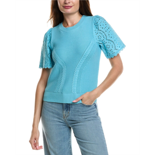 Design History eyelet sleeve sweater