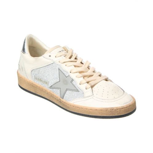 Golden Goose ballstar glitter & leather sneaker