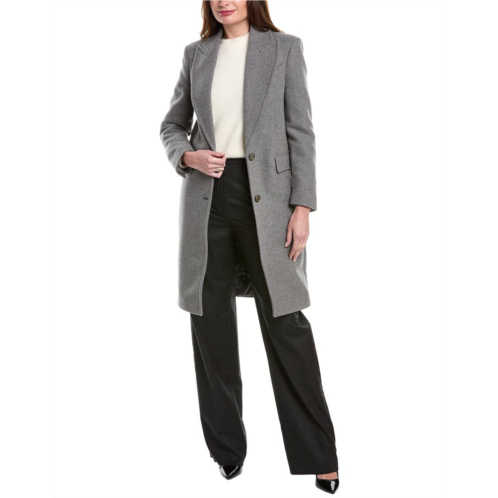 Michael Kors Collection melton chesterfield wool coat