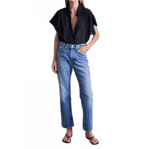 APIECE APART rene kick flare jean in hermosa wash