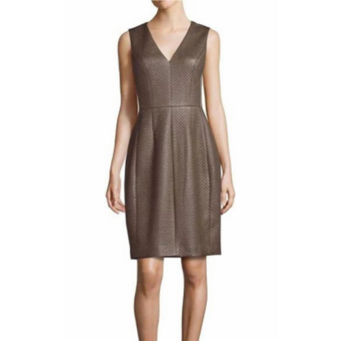 BCBGMAXAZRIA livie quilted dress in grey dusk