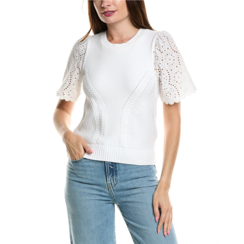 Design History eyelet sleeve sweater