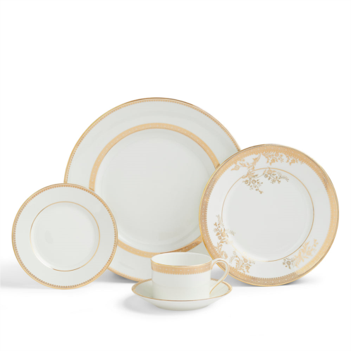 Wedgwood vera wang lace gold dinnerware set 10 piece set