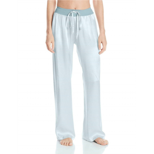 PJ Harlow jolie satin pant with draw string in aqua