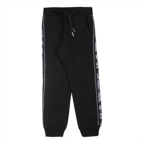 Diesel black logo tape sweatpants