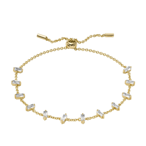 Fossil womens hazel gold-tone brass chain bracelet