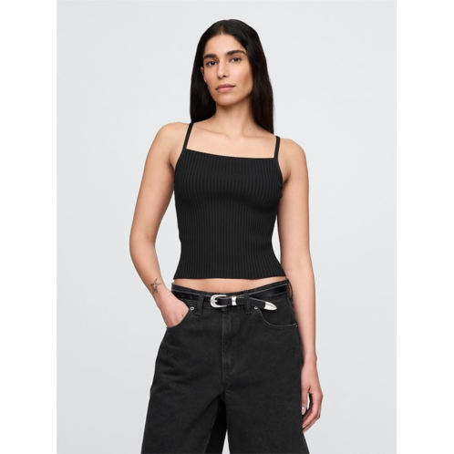 Gap Rib Sweater Crop Tank Top