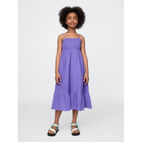Gap Kids Crinkle Gauze Midi Dress