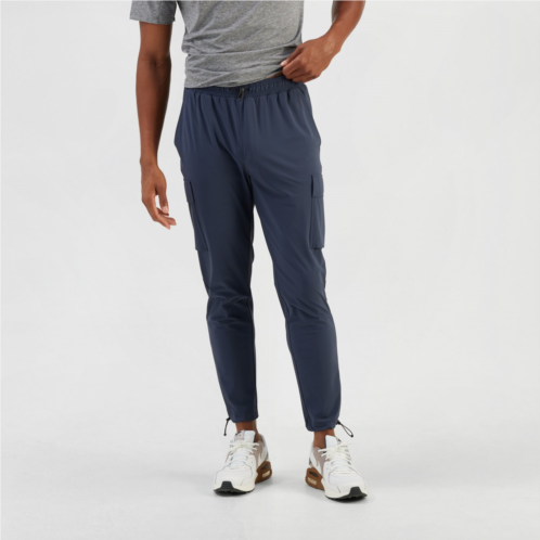 R.O.W. Mens Tanner Cargo Joggers Blue Nights