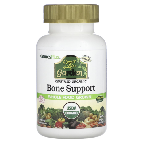 NaturesPlus Source of Life Garden Organic Bone Support 120 Vegan Capsules