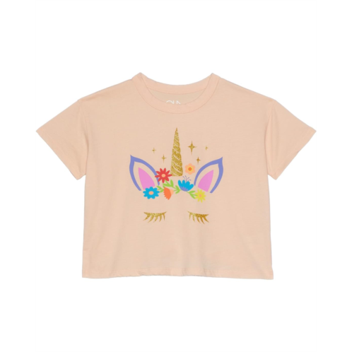 Chaser Kids Floral Unicorn Tee (Big Kids)