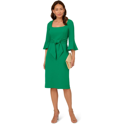 Adrianna Papell Bell Sleeve Tie Front Dress