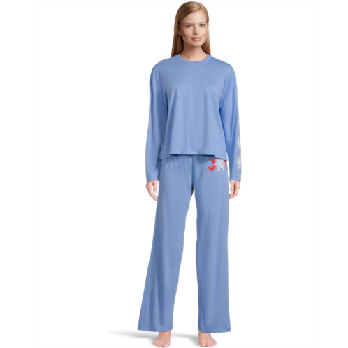 P.J. Salvage Womens PJ Salvage Cotton Modal Jersey Softee Pajama Set