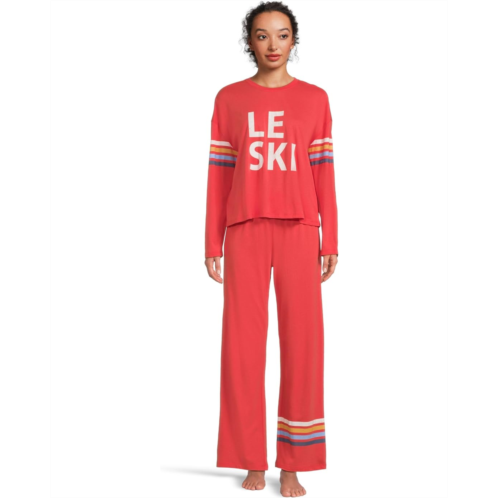 P.J. Salvage Womens PJ Salvage Cotton Modal Jersey Softee Pajama Set