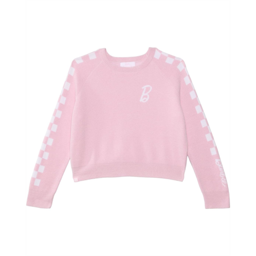 Barefoot Dreams Kids CozyChic Ultra Lite Youth Checkered Barbie Pullover (Little Kid/Big Kid)