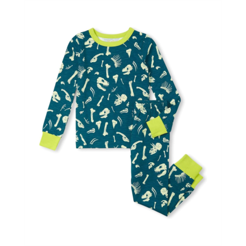 Hatley Kids Dino Fossils Stretch Cotton Pajama Set (Toddler/Little Kid/Big Kid)