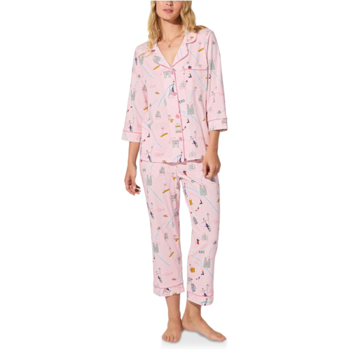 Bedhead PJs 3/4 Sleeve Classic Stretch Jersey Cropped Pj Set