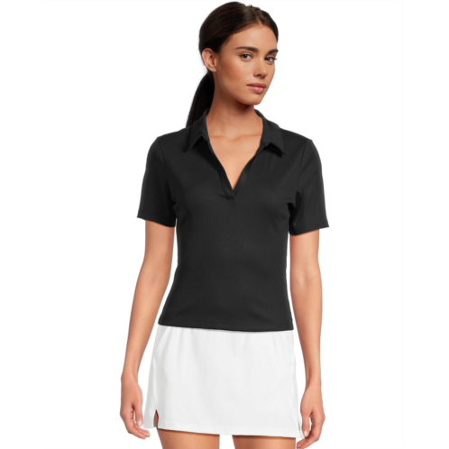 Womens TravisMathew Moveknit Short Sleeve V-Neck Polo