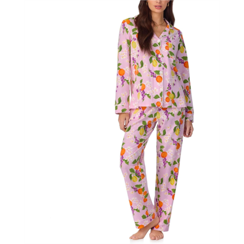 Womens Bedhead PJs Long Sleeve Cotton Knit Classic Pajama Set