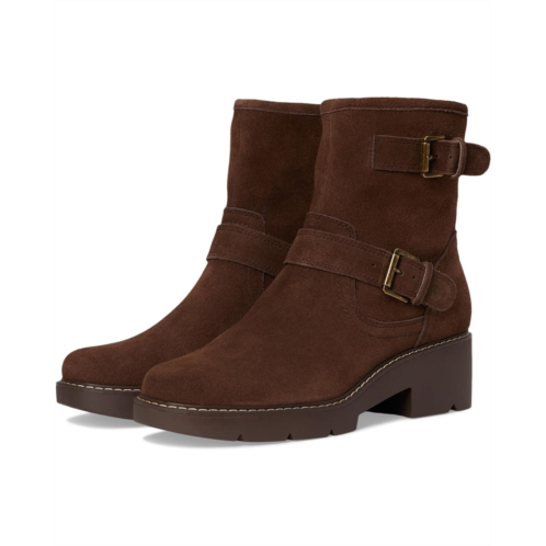 Womens Lucky Brand Migyn Double Buckle Moto Boots