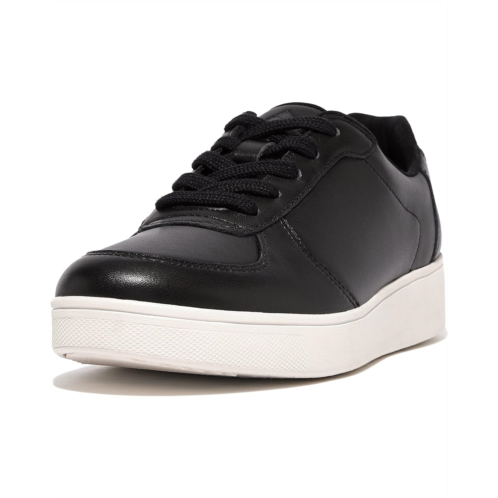 Womens FitFlop Rally Leather Panel Sneakers