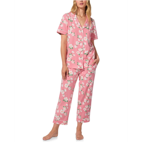 Bedhead PJs Short Sleeve Classic Stretch Jersey Cropped Pj Set