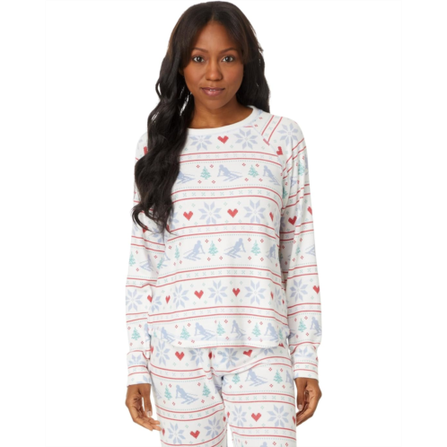 P.J. Salvage Fair Isle Apres All Day Long Sleeve Top