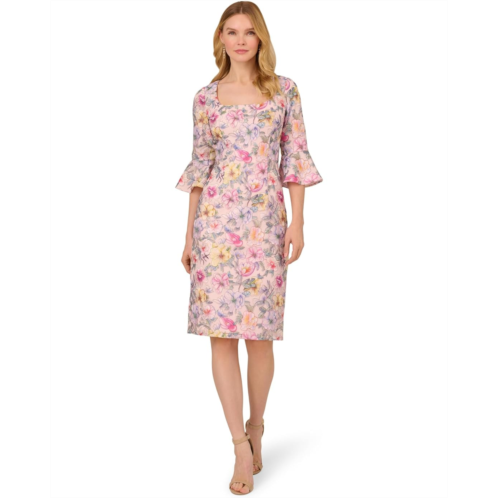 Adrianna Papell Floral Printed Short Dress