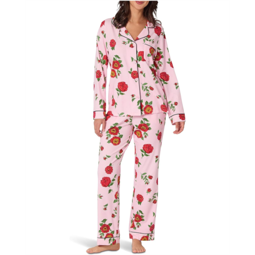 Womens Bedhead PJs Long Sleeve Classic Cotton Knit Pajama Set