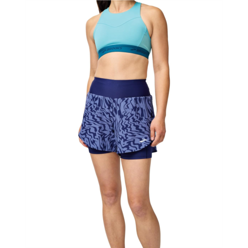 Womens Brooks Chaser 5 2-in-1 Shorts 20