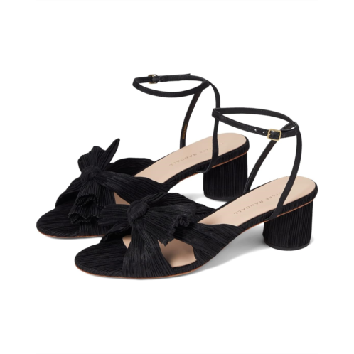 Womens Loeffler Randall Dahlia Pleated Knot Mule With Ankle Strap