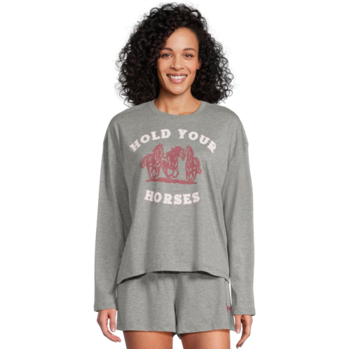 P.J. Salvage Womens PJ Salvage Hold Your Horses Short Pj Set
