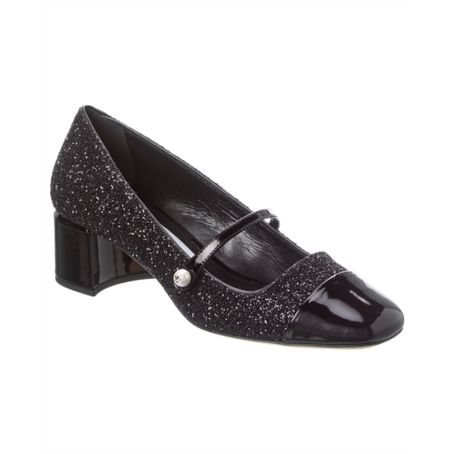 Jimmy Choo elisa 45 glitter & leather pump