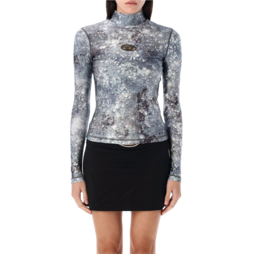 Diesel silver t-akara top