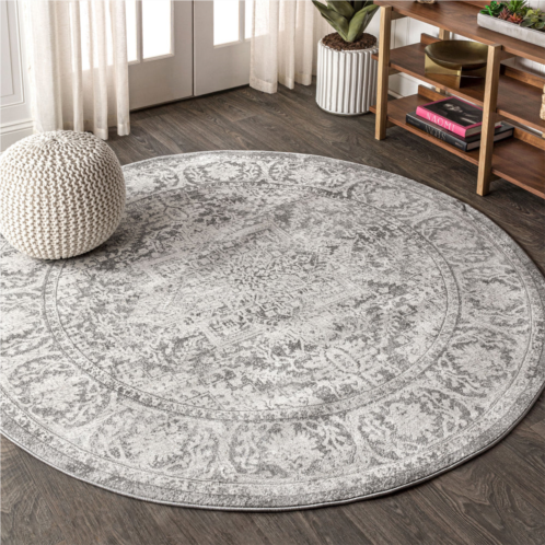 JONATHAN Y modern persian vintage medallion round area rug