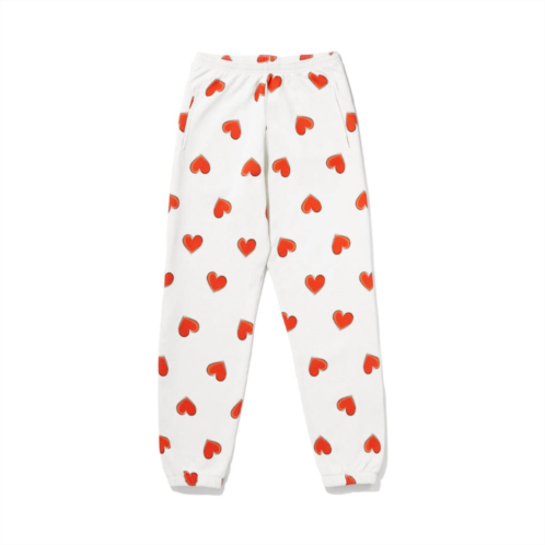 KULE womens heart sweatpants in white
