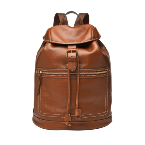 Fossil mens fletcher leather rucksack