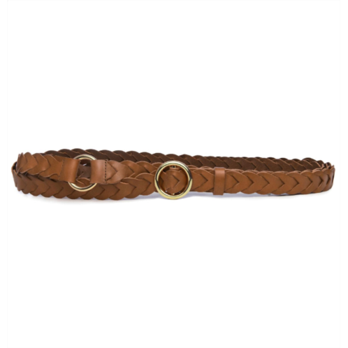 FRAME womens braided o ring wrap belt in natural