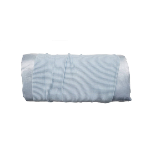 PJ Harlow satin pillow cases in pale blue