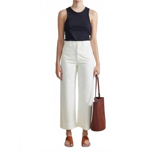 APIECE APART womens chino merida pant in cream
