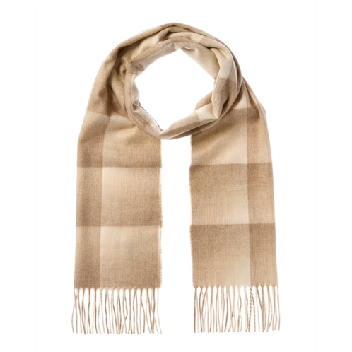 Amicale cashmere ombre grid cashmere scarf