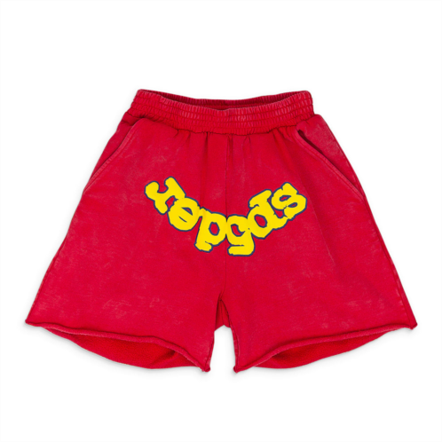 SP5DER red og logo sweatshort